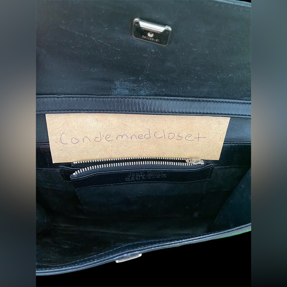 Jean Paul Gaultier 90s Lightning Logo Shoulder Side Bag - Picture 3 of 4